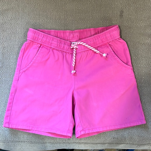 🟡 CAT & JACK Girls Pink Canvas Shorts. Size 6/6X. - Picture 1 of 2